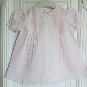 Pink Lace Ribbon Slip Dress Feltman Brothers Heirloom Special Occasion NWT